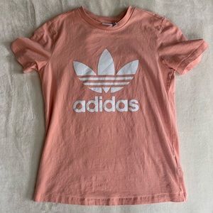 brand new peach adidas shirt